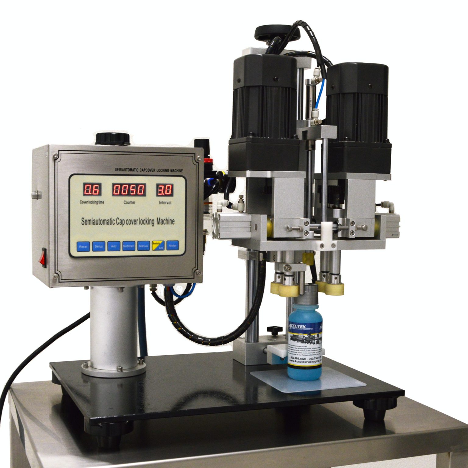 Tabletop Spindle Tightener - Accutek Packaging Machinery