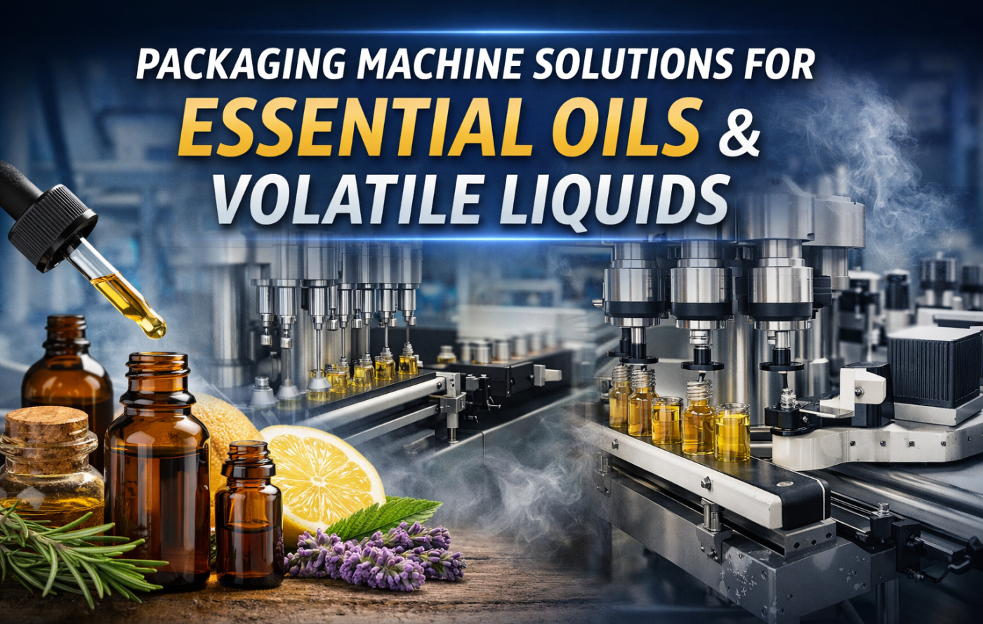 Packaging Machine Solutions for Essential Oils & Volatile Liquids